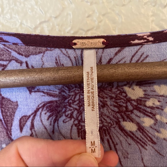 FREE PEOPLE Bella Floral Print Tunic Size Medium - Picture 7 of 9